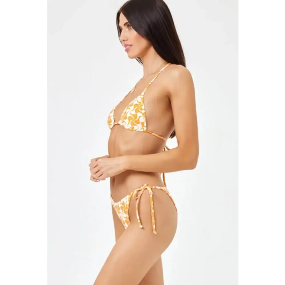 L*Space Levy Bikini Bottom Tesselation Side Tie Size Large NEW with tags!